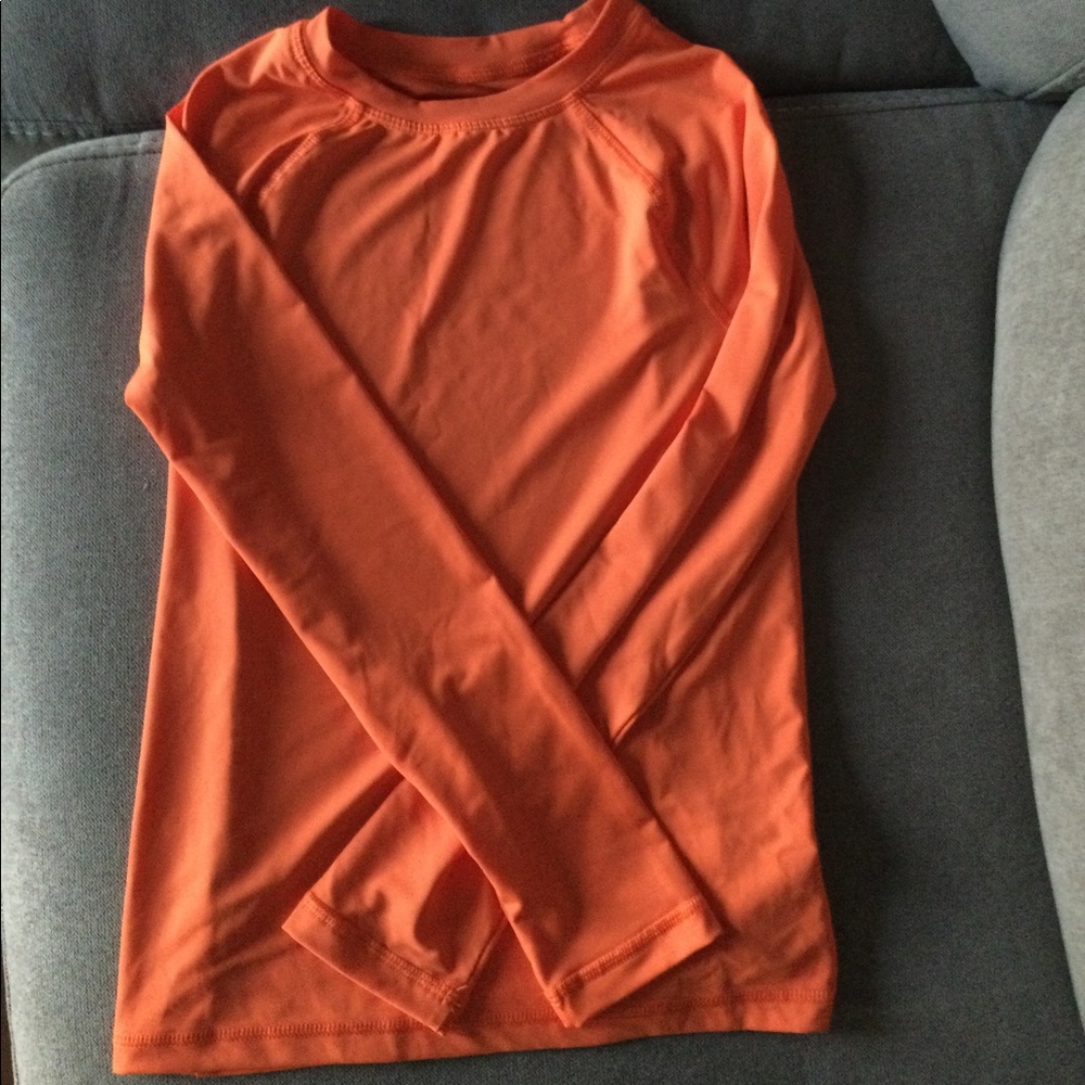 Orange long sleeve shirt